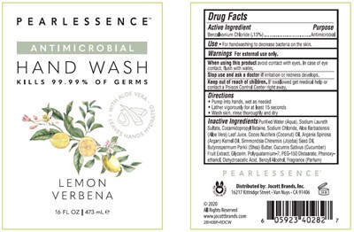01b Lbl_pearlessence Hand Wash_lemon Verbena_16oz (01b Lbl Pearlessence Hand Wash Lemon Verbena 16oz)